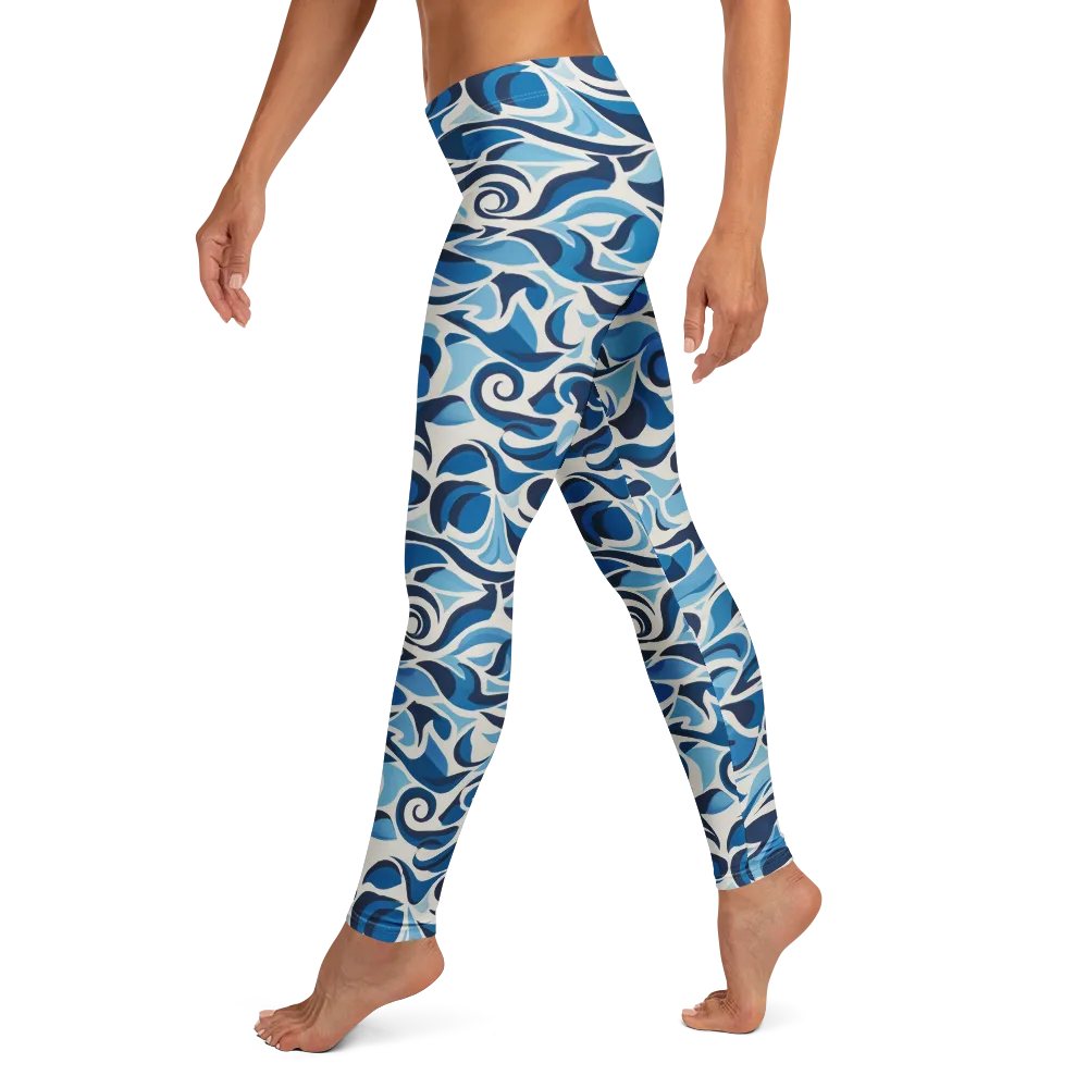 Azure Sway on Leggings — Left