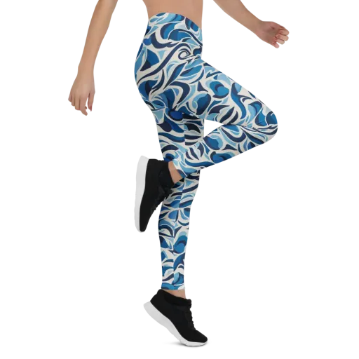 Azure Sway on a Leggings
