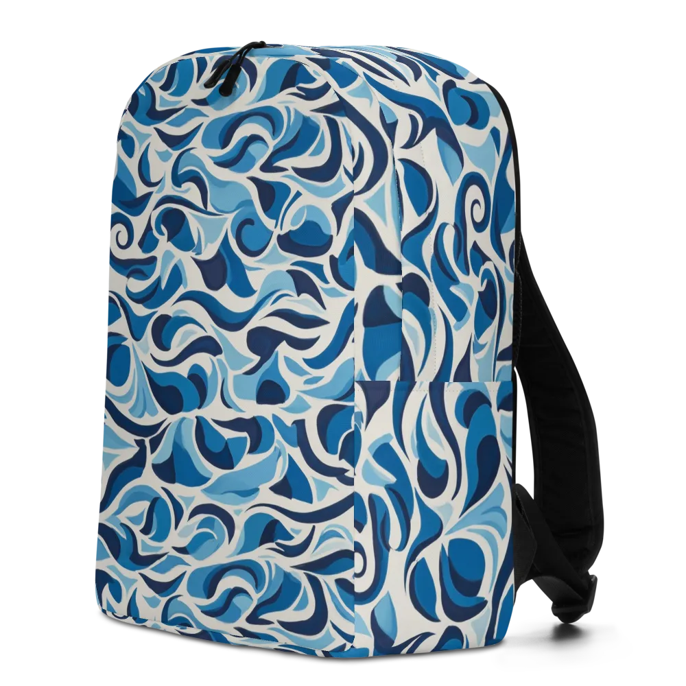 Azure Sway on Minimalist Backpack — Left