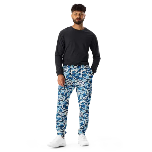 Azure Sway on a Men's Joggers