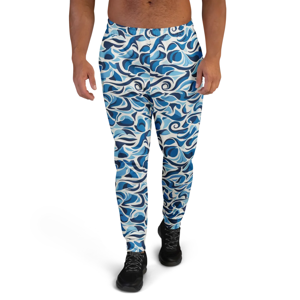 Azure Sway on Men's Joggers — Front