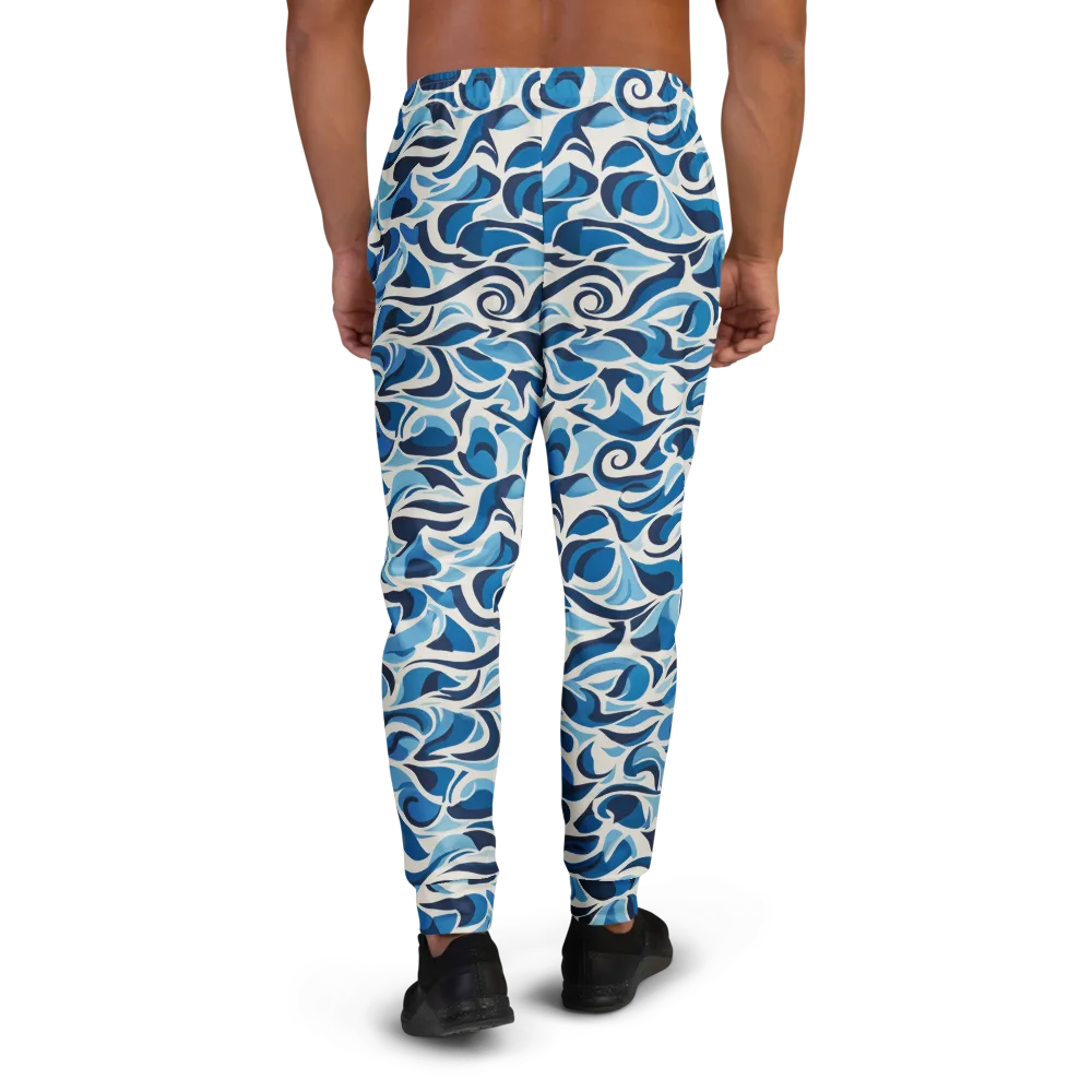 Azure Sway on Men's Joggers — Back