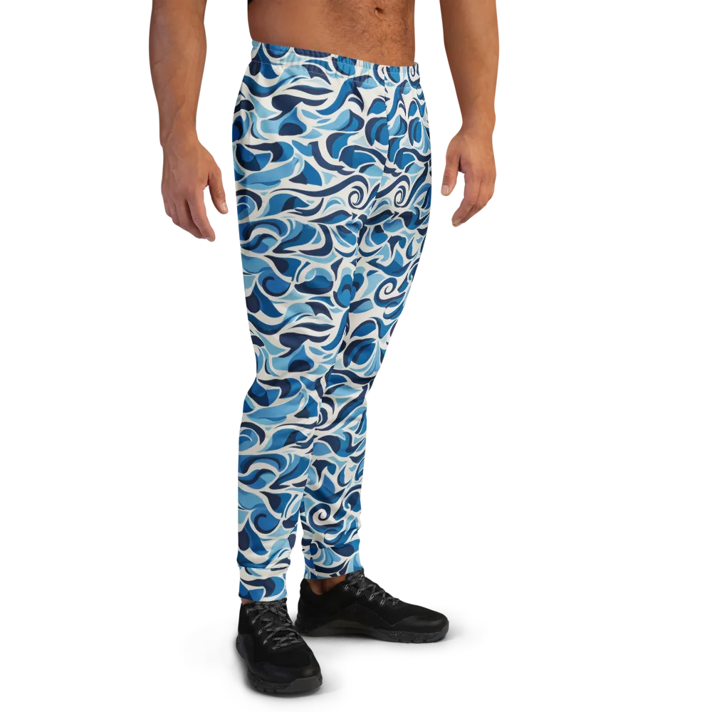 Azure Sway on Men's Joggers — Right