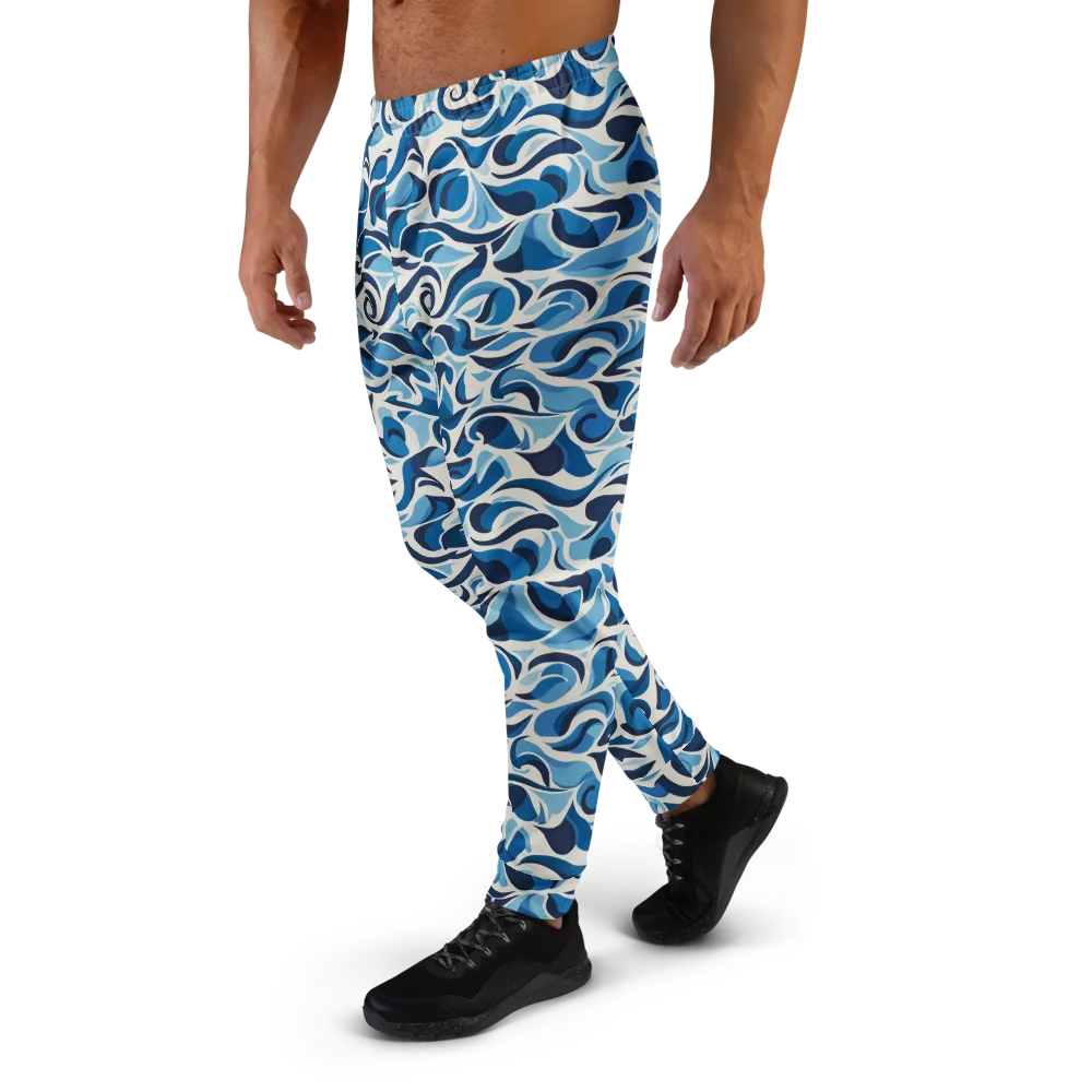 Azure Sway on Men's Joggers — Left