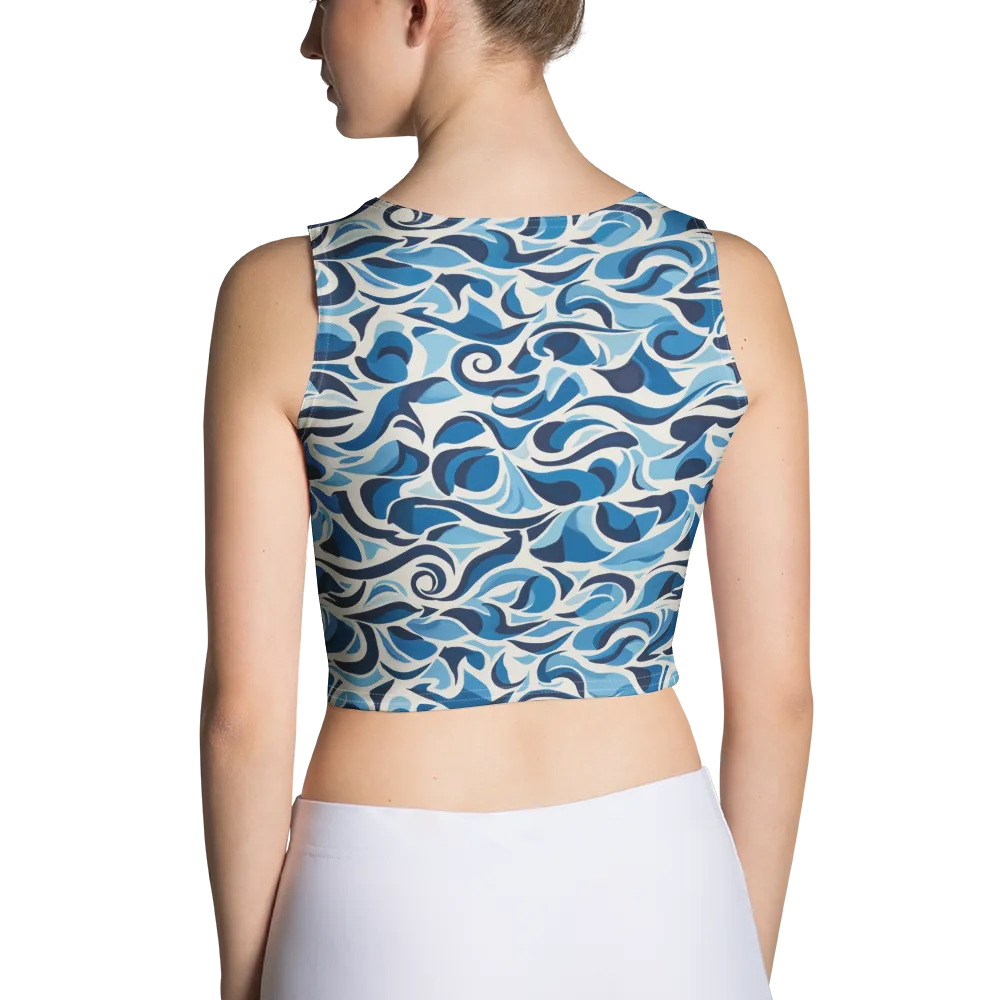 Azure Sway on Crop Top — Back