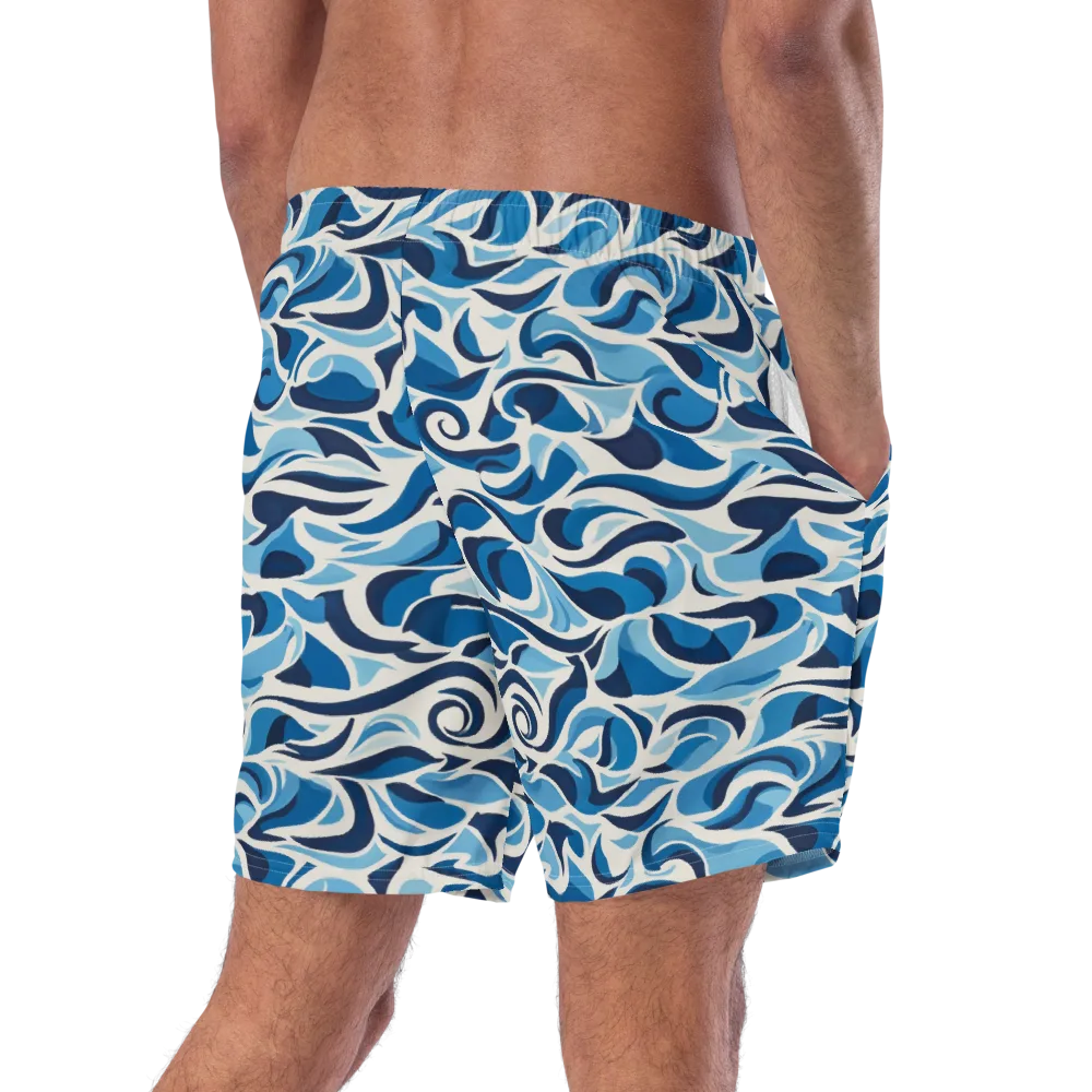 Azure Sway on Swim Trunks — Right Back