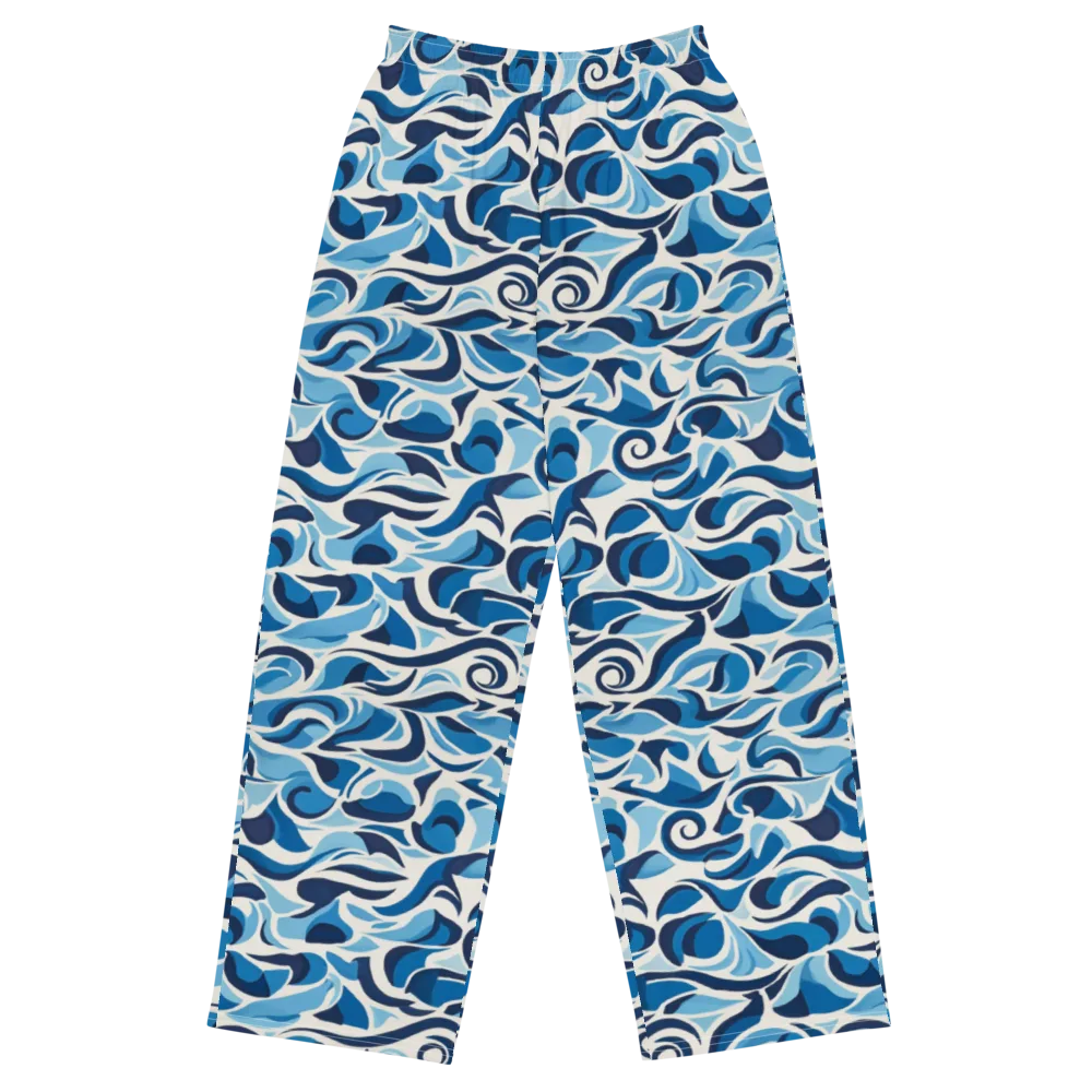 Azure Sway on Wide-Leg Pants — Front