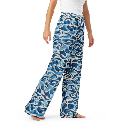 Azure Sway on a Women's Pajama Pants