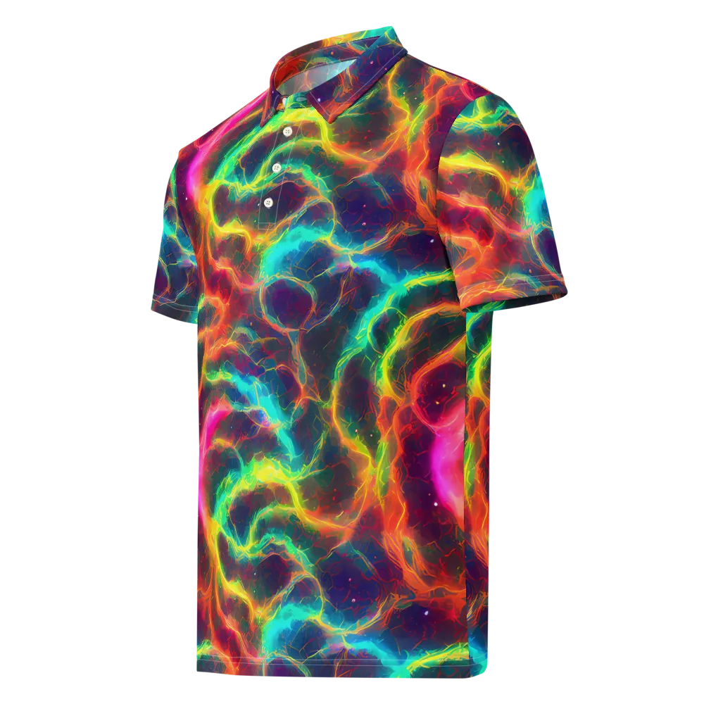 Hypercolor Tides on Men's Slim Fit Polo Shirt — Left Front