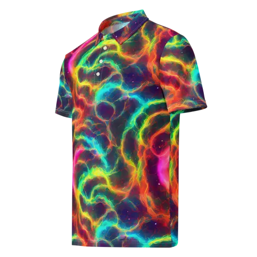 Hypercolor Tides on a Men's Slim Fit Polo Shirt