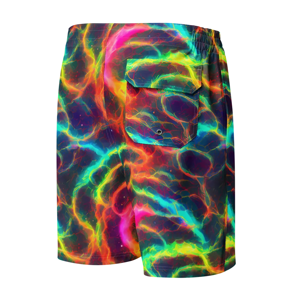 Hypercolor Tides on Men's Board Shorts — Back