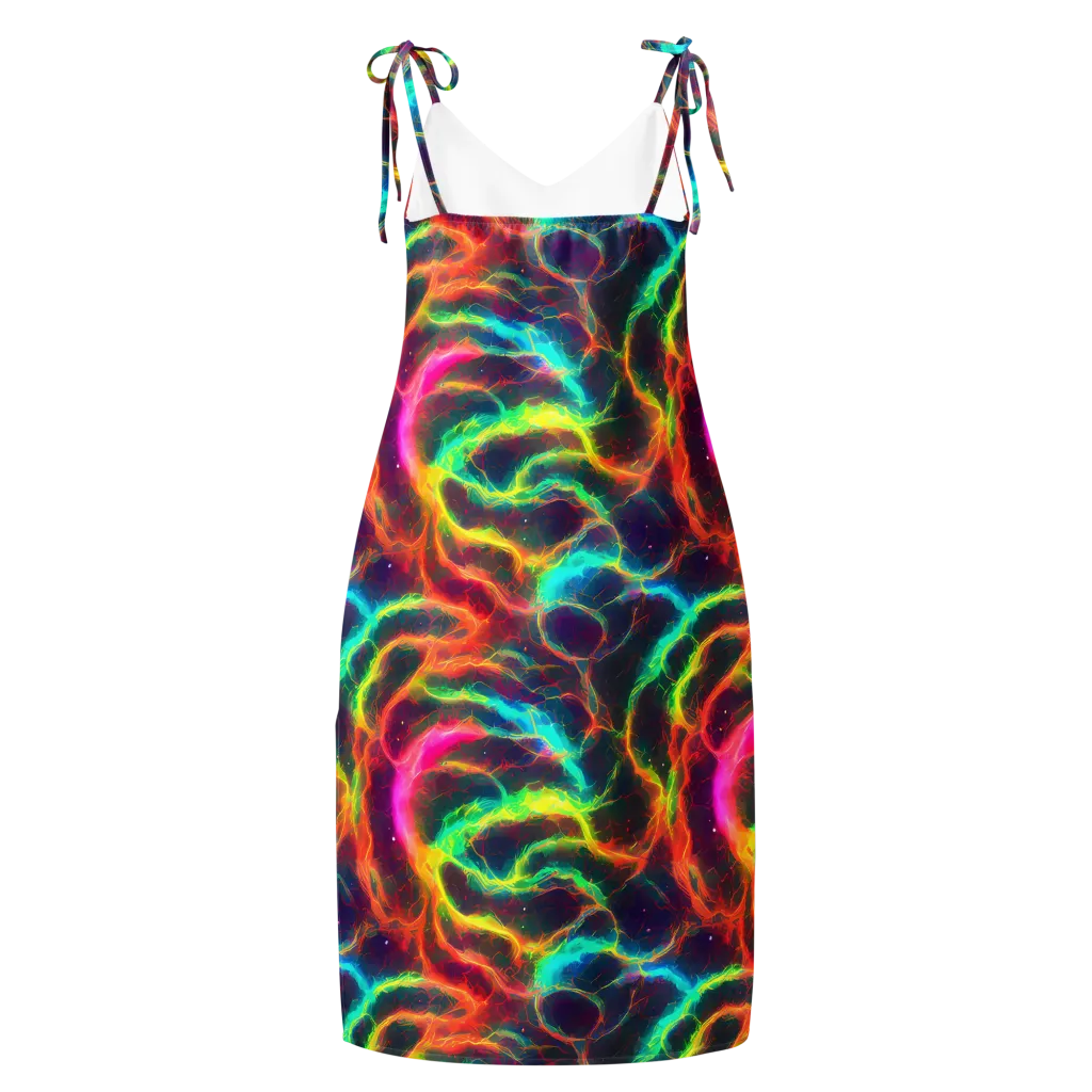 Hypercolor Tides on Slip Dress — Back
