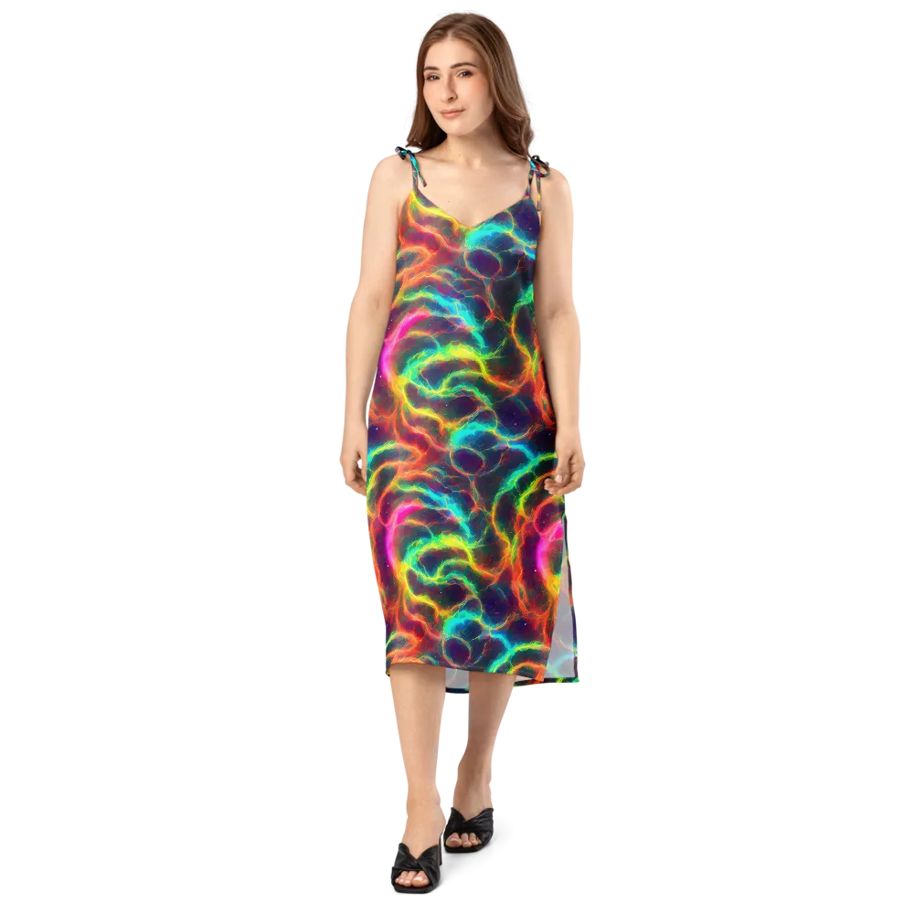 Hypercolor Tides on Slip Dress — Front