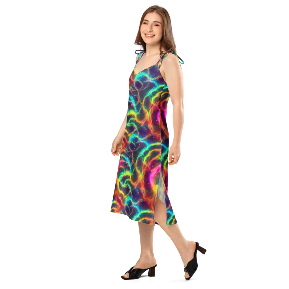 Hypercolor Tides on Slip Dress — Left Front