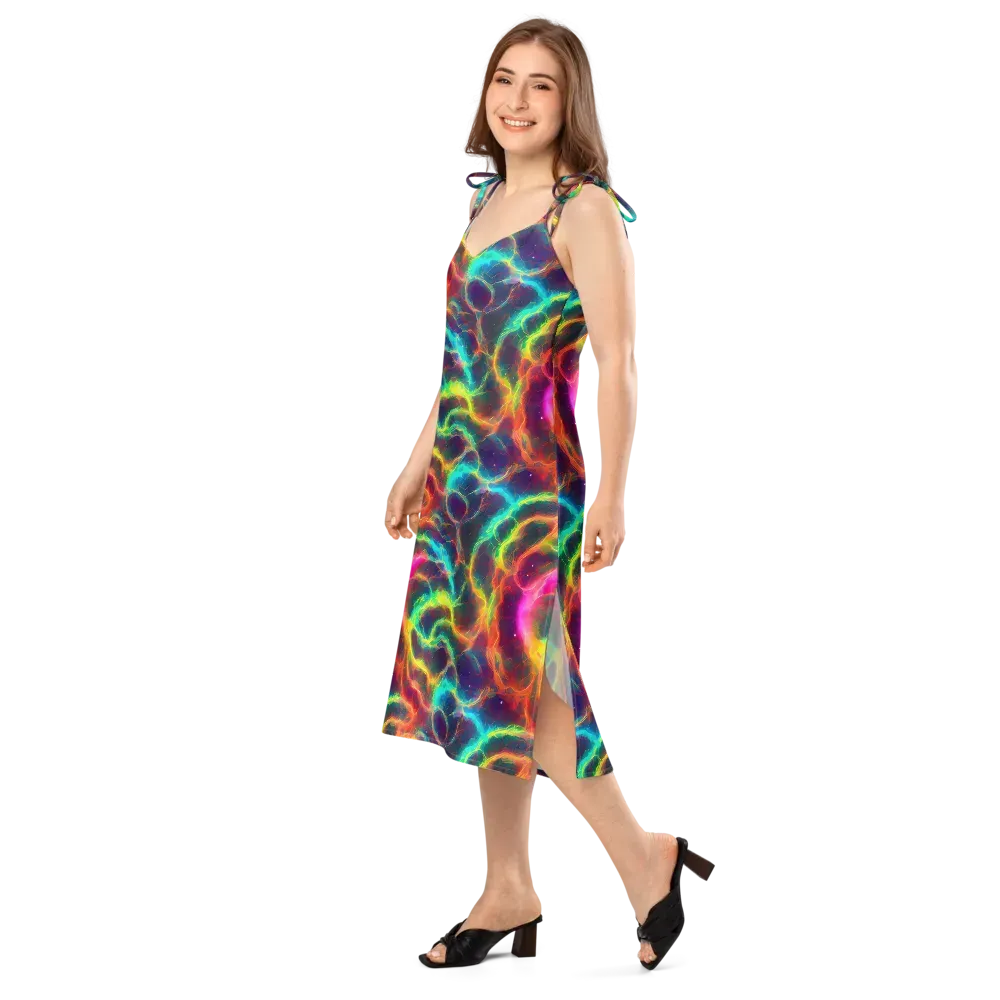 Hypercolor Tides on Slip Dress — Left Front