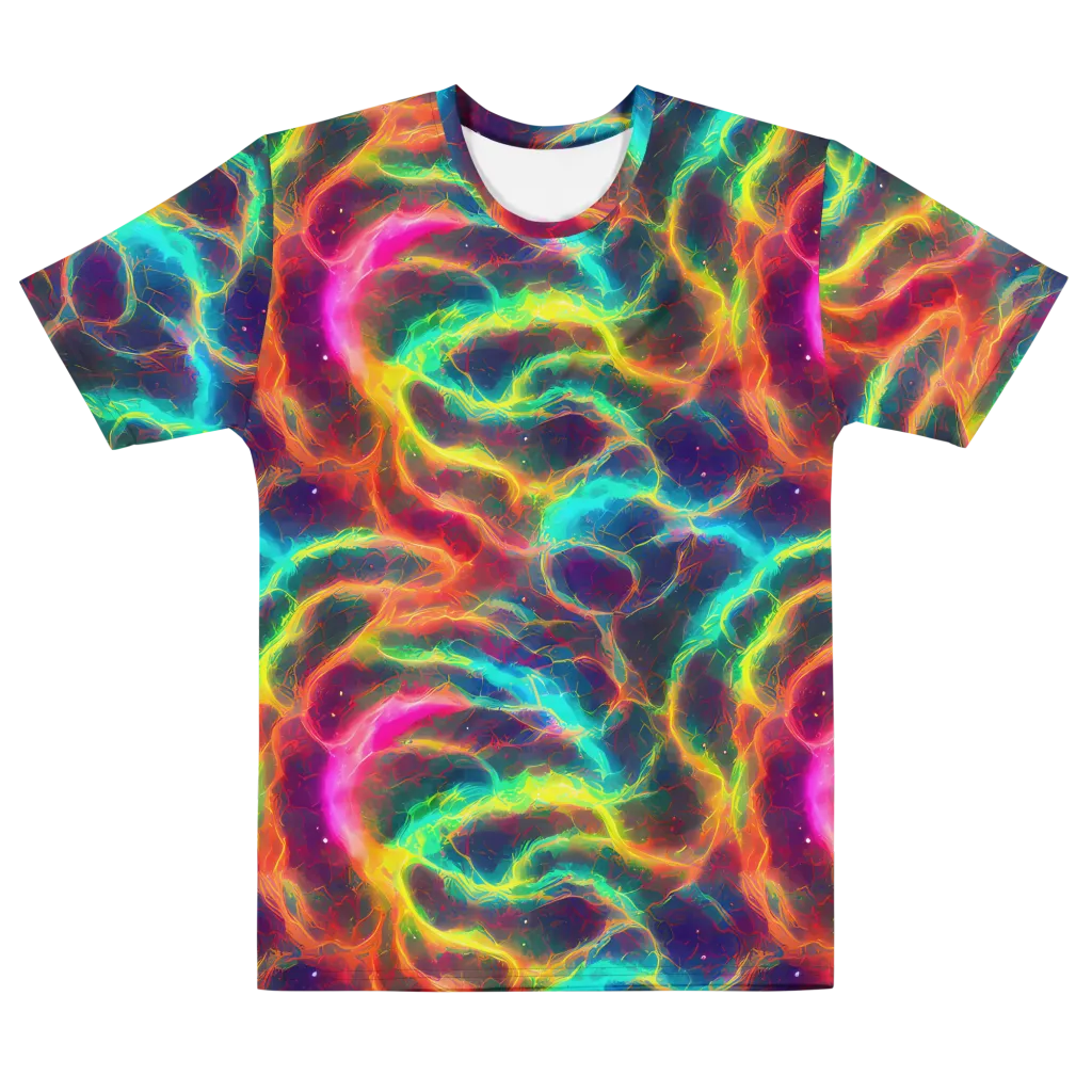 Hypercolor Tides on Men's Cotton Crew Neck T-Shirt — Front