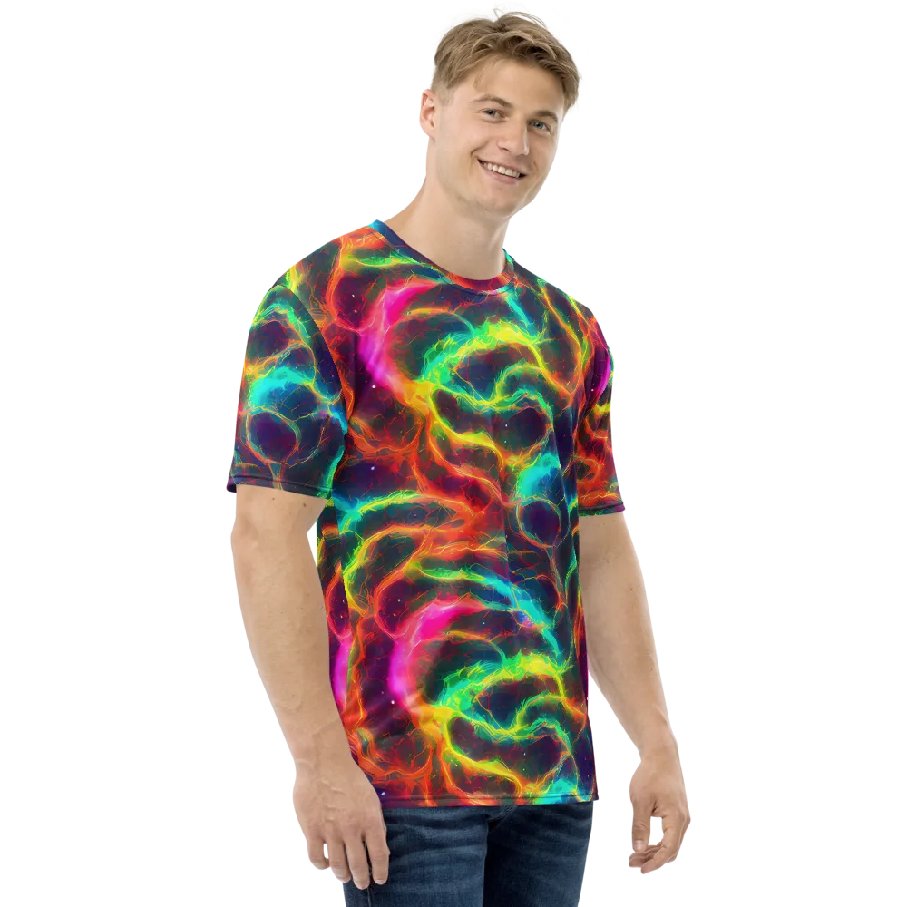 Hypercolor Tides on Men's Crew Neck T-Shirt — Right