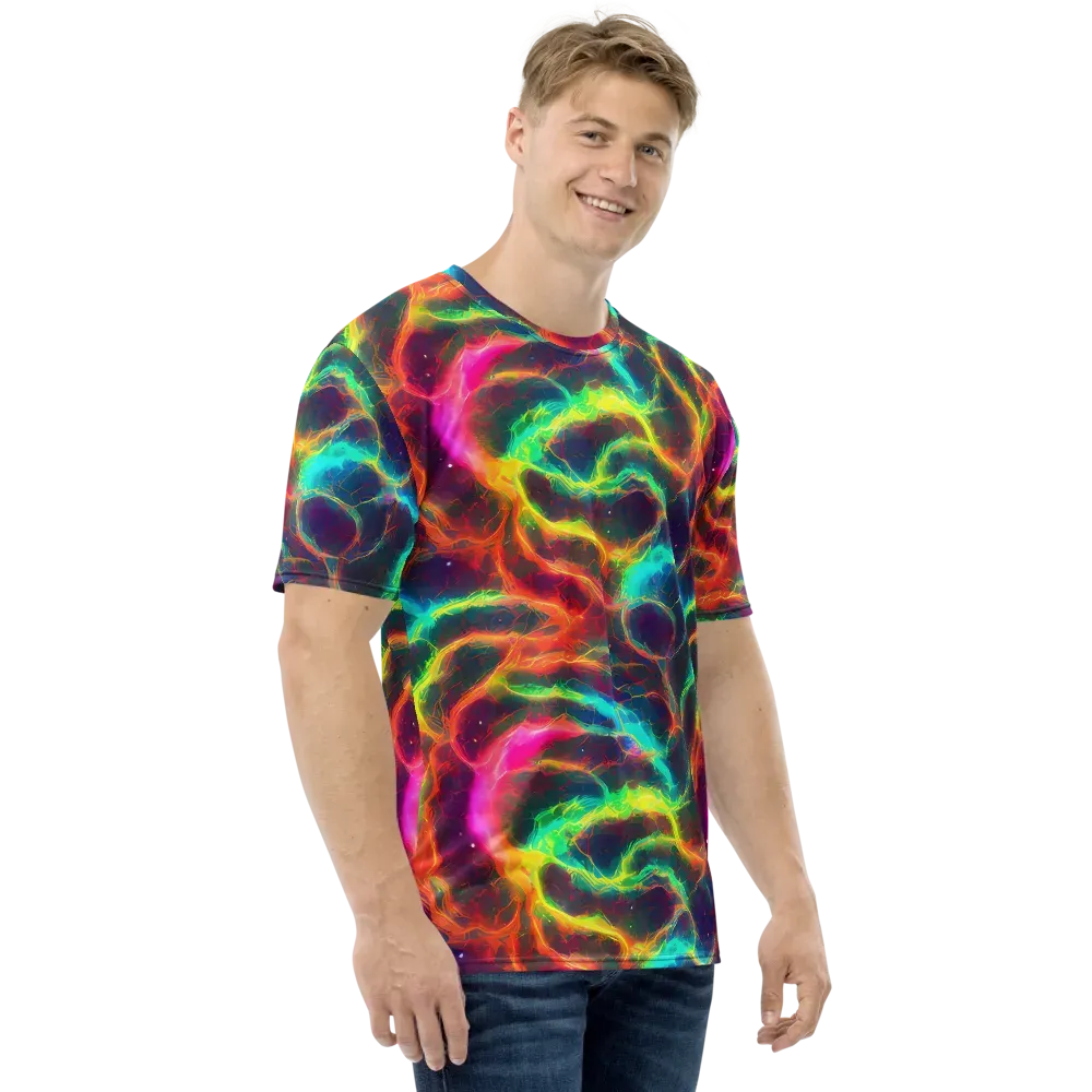 Hypercolor Tides on Men's Crew Neck T-Shirt — Right