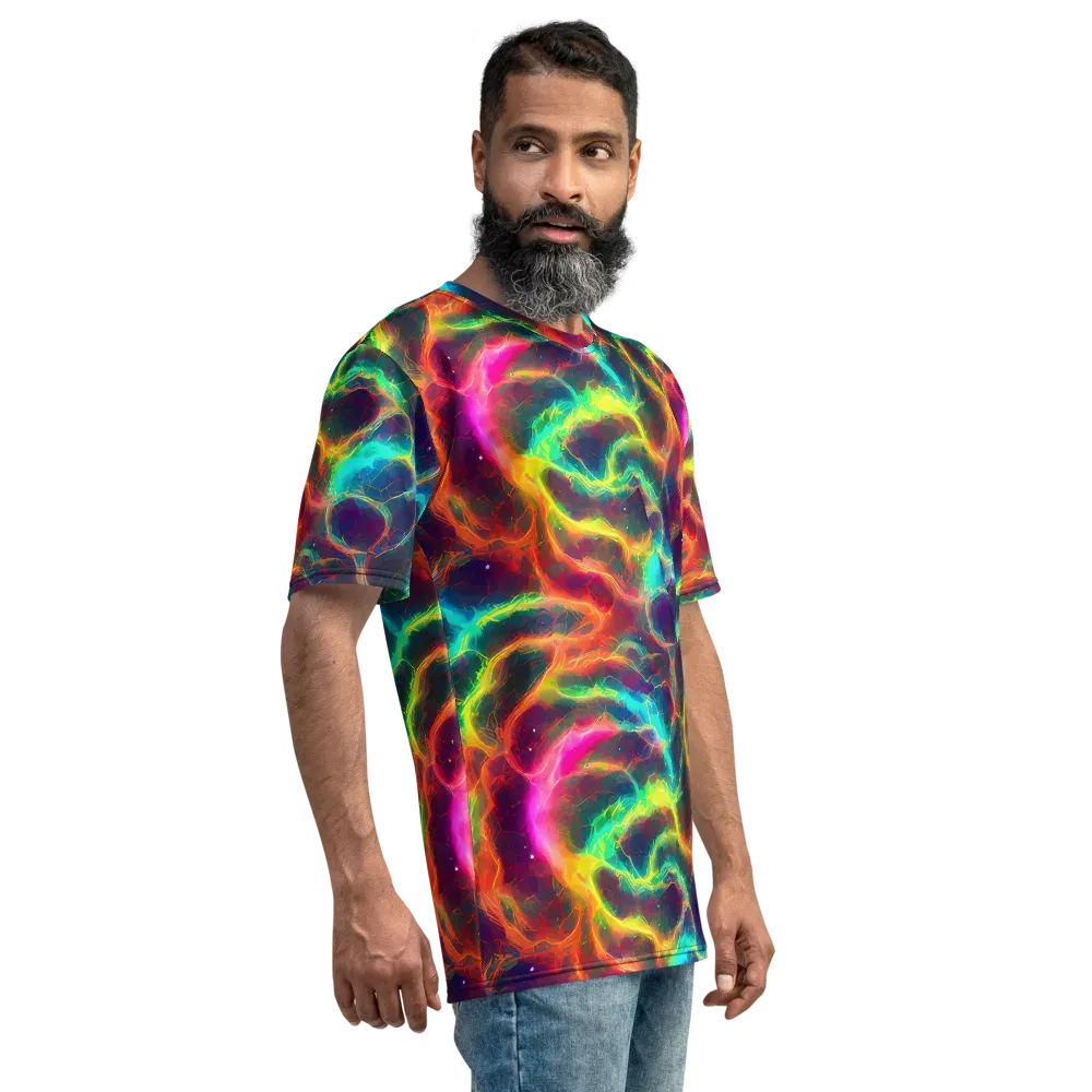 Hypercolor Tides on Men's Crew Neck T-Shirt — Right