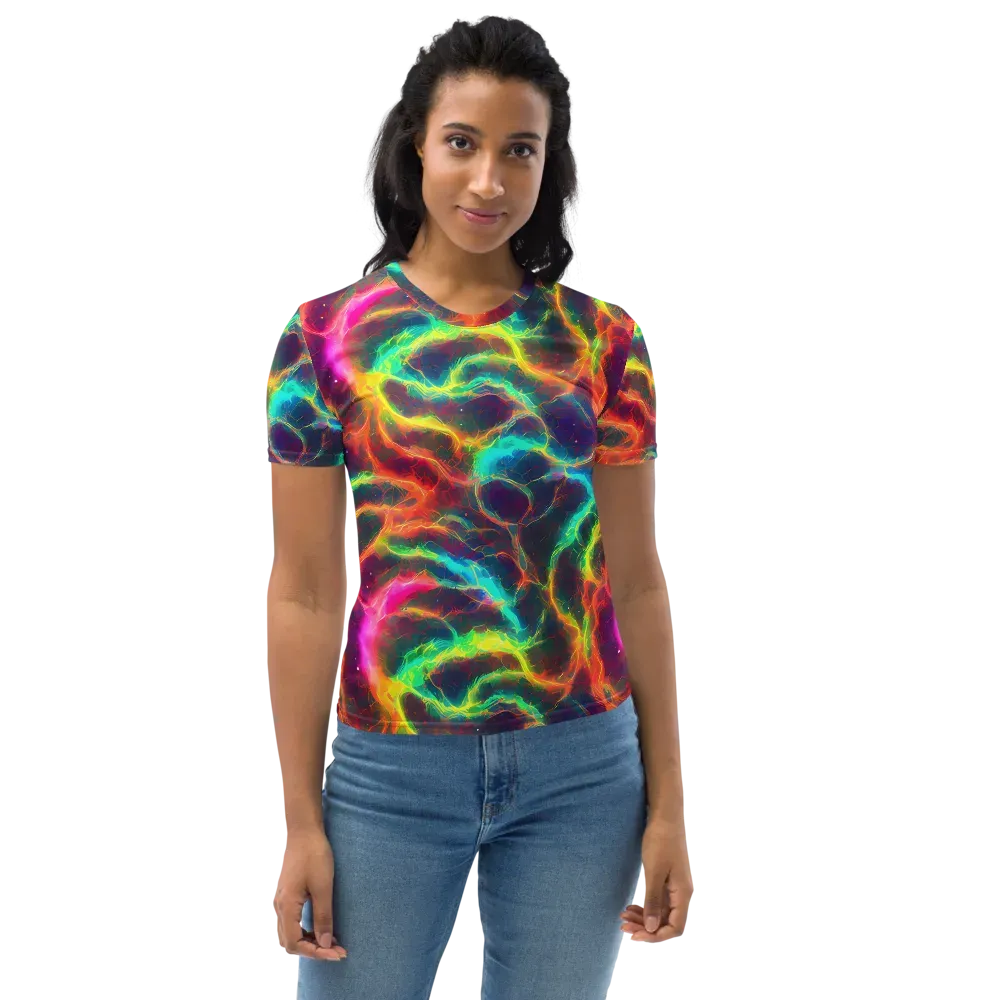 Hypercolor Tides on Women's Crew Neck T-Shirt — Front