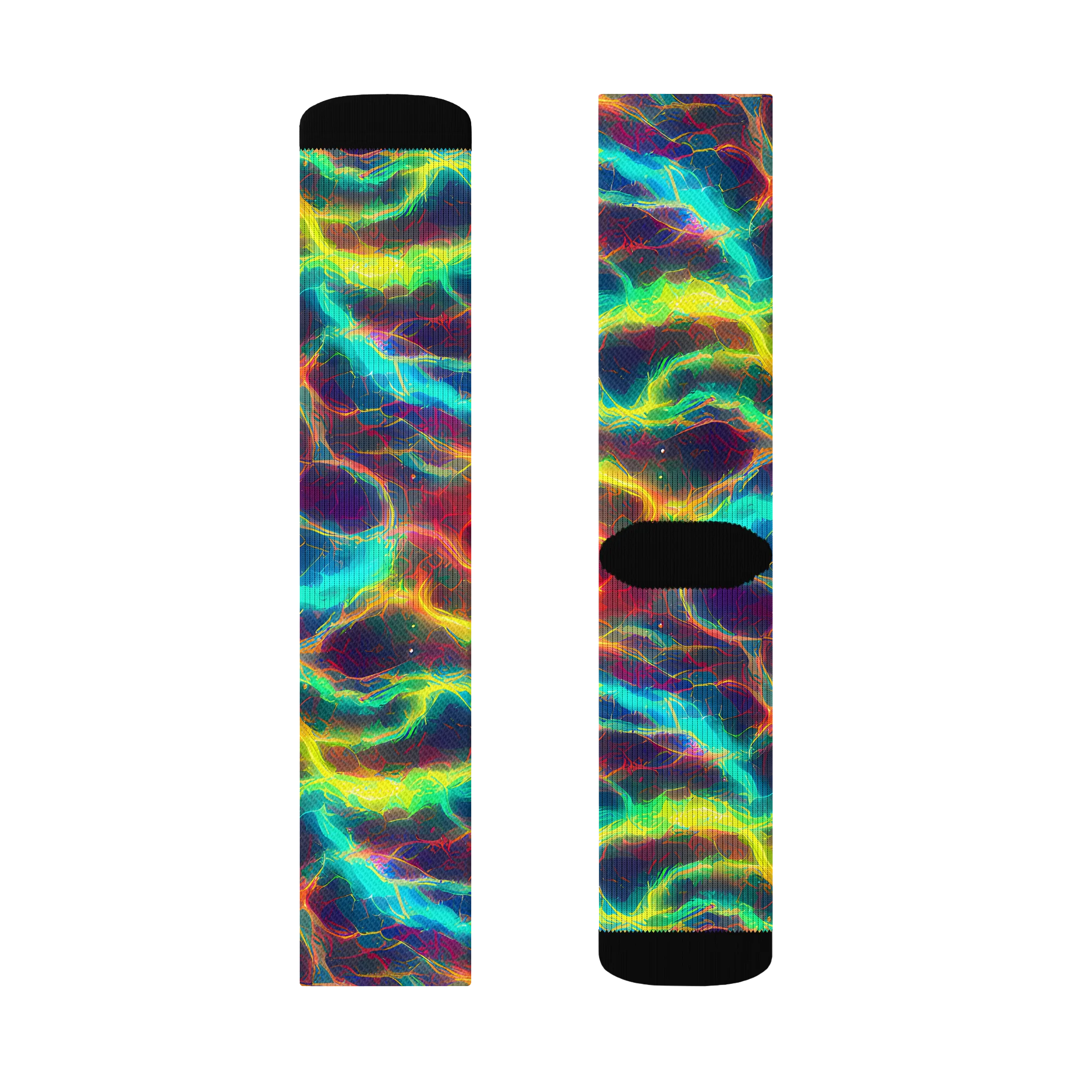 Hypercolor Tides on Socks — Left Sock