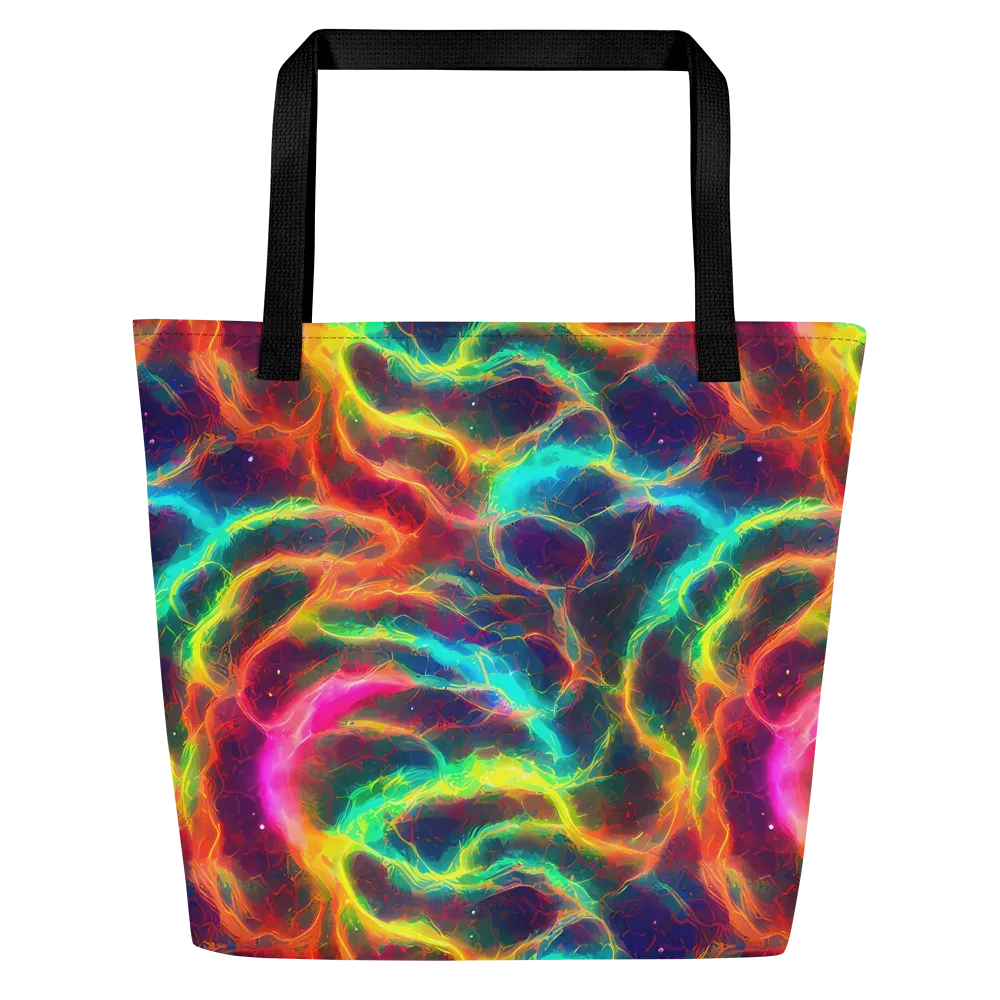 Hypercolor Tides on Large Tote Bag W/ Pocket — Front