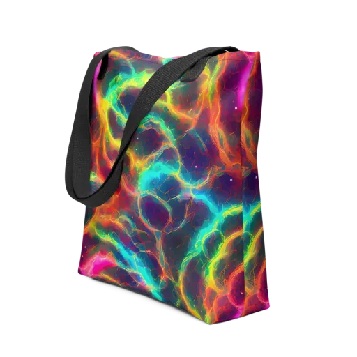 Hypercolor Tides on a Tote Bag