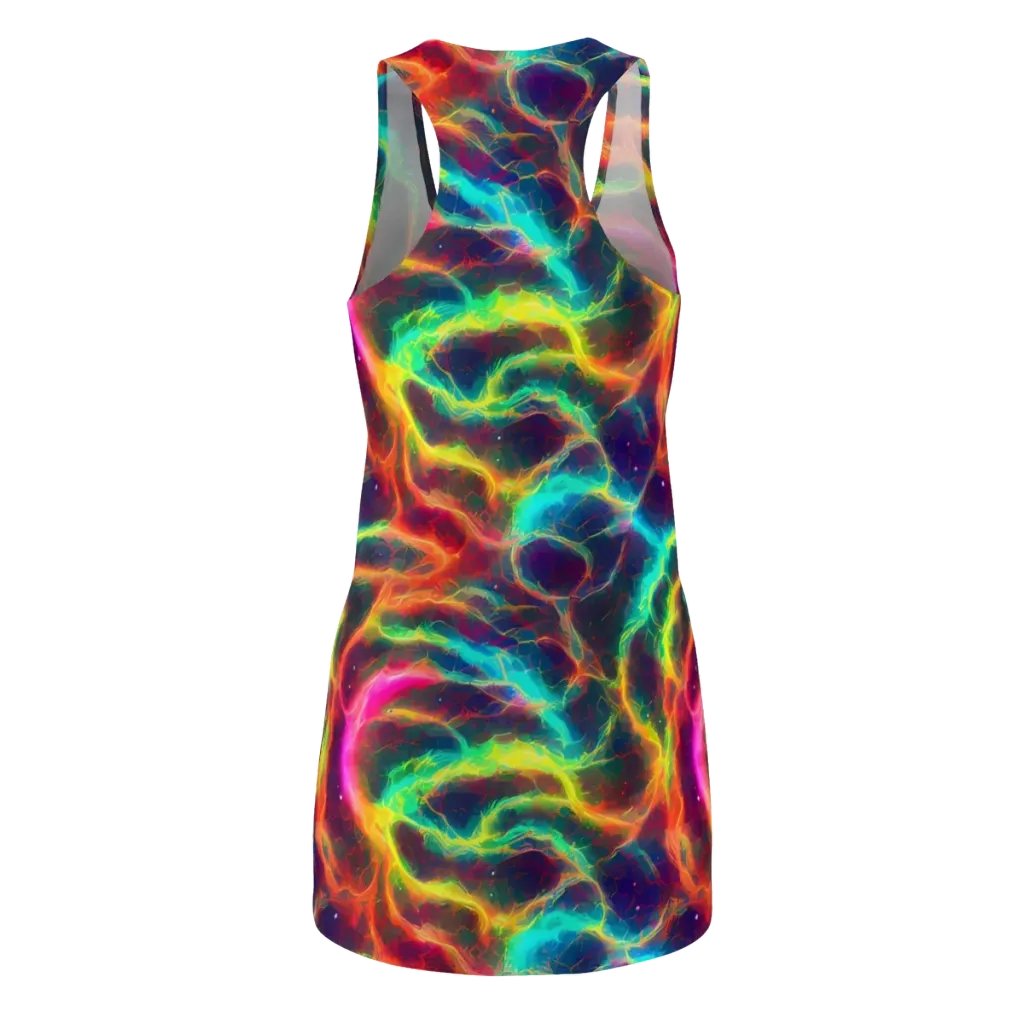Hypercolor Tides on Racerback Dress — Back