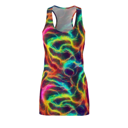 Hypercolor Tides on a Racerback Dress