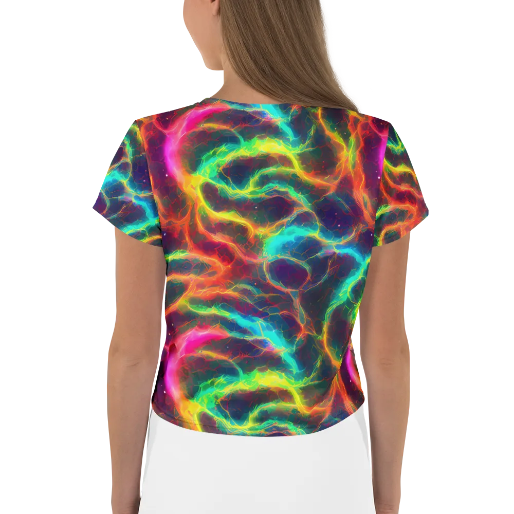 Hypercolor Tides on Crop Tee — Back