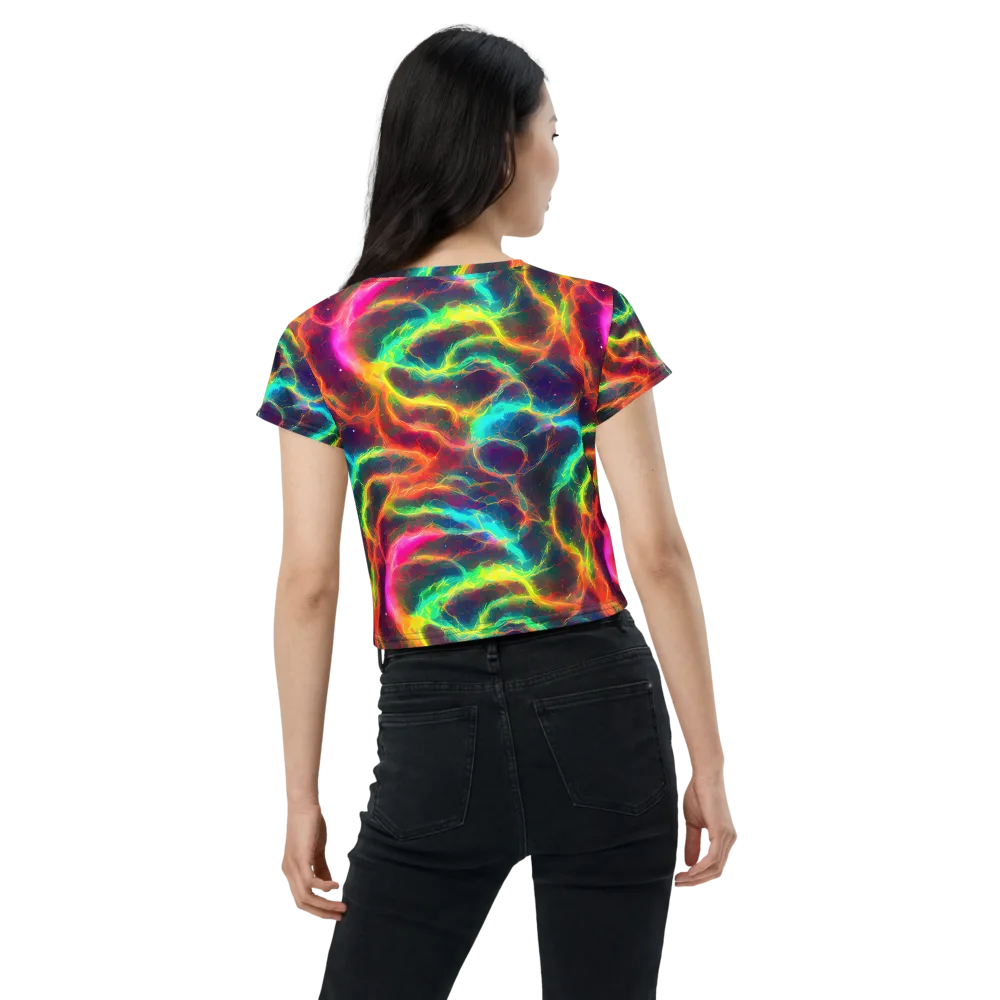 Hypercolor Tides on Crop Tee — Back