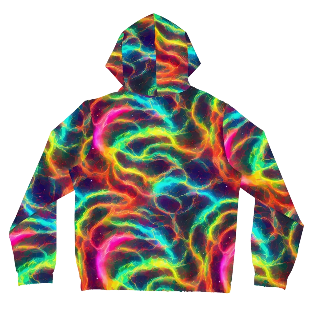 Hypercolor Tides on Women's Full-Zip Hoodie — Back