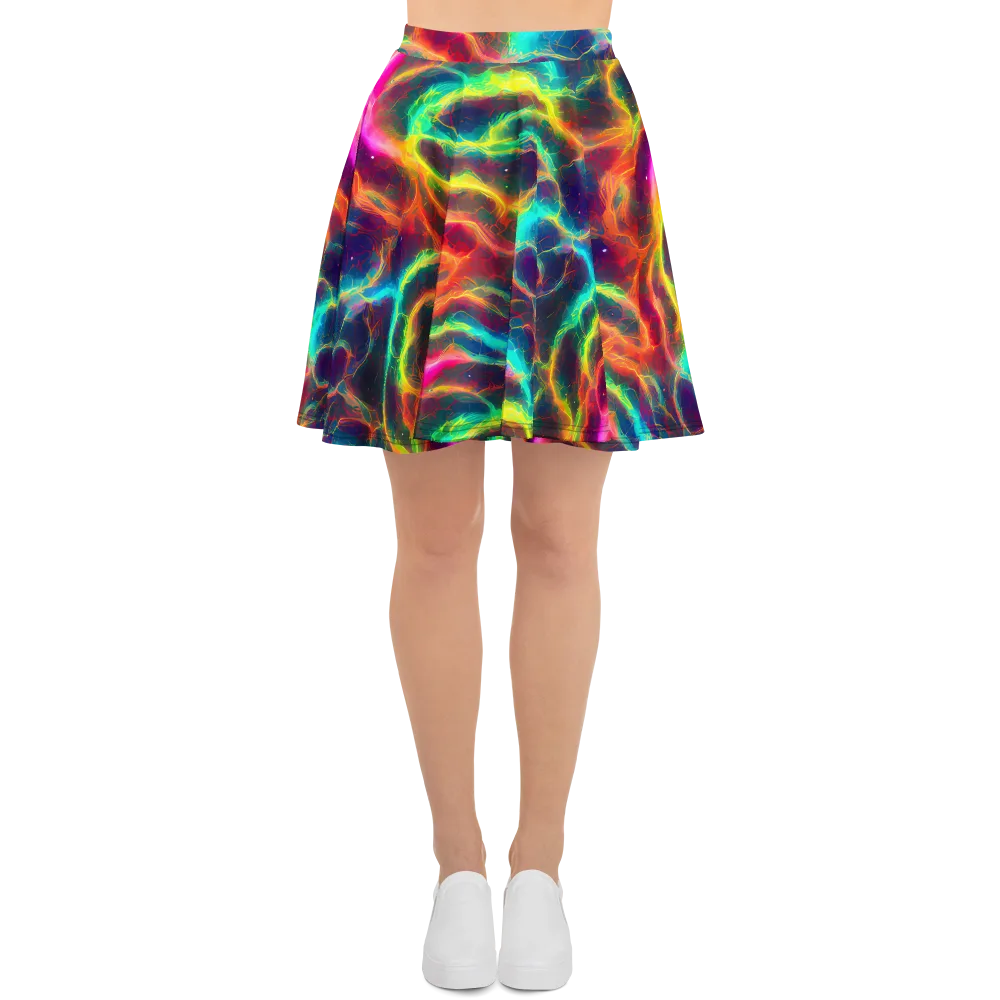 Hypercolor Tides on Skater Skirt — Front