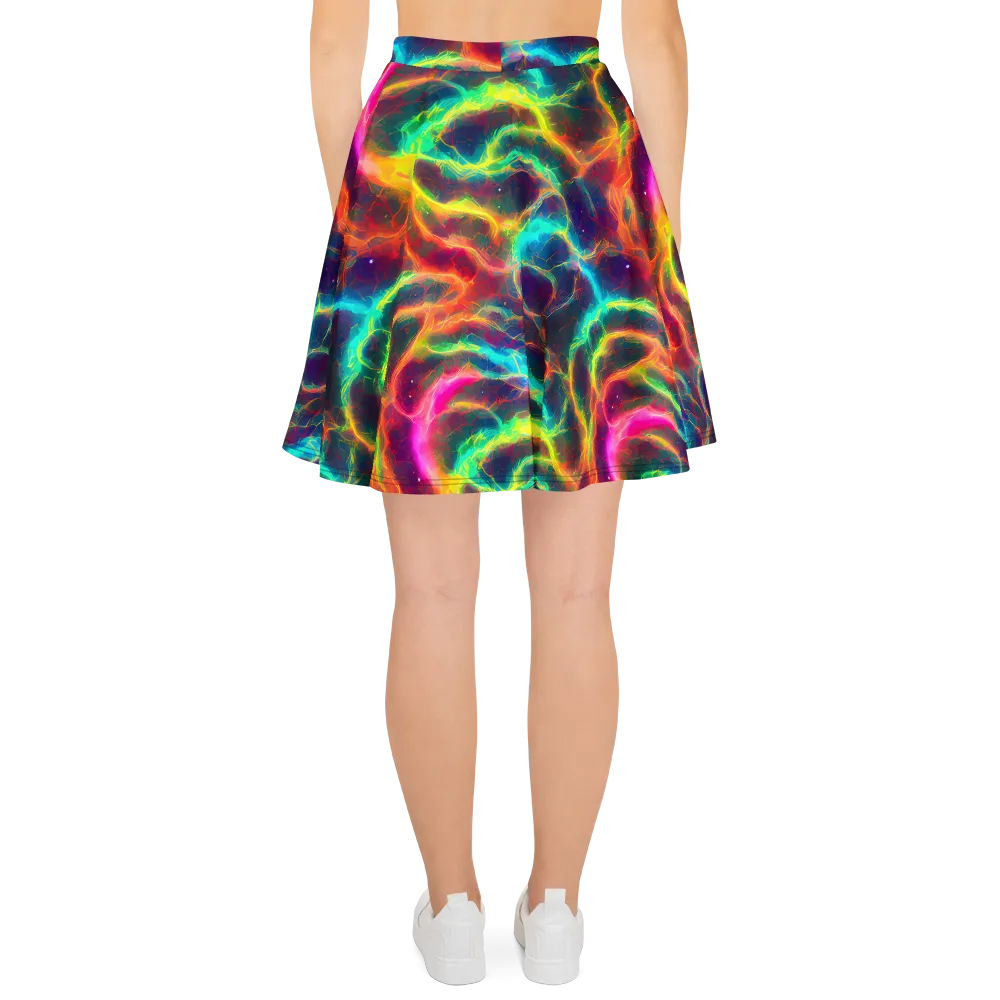 Hypercolor Tides on Skater Skirt — Back