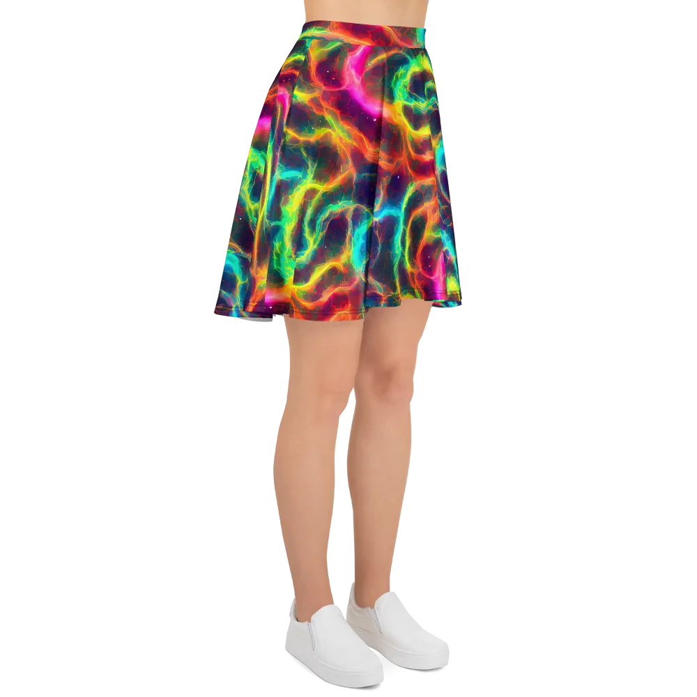 Hypercolor Tides on Skater Skirt — Right