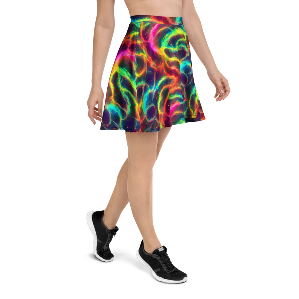 Hypercolor Tides on Skater Skirt — Right