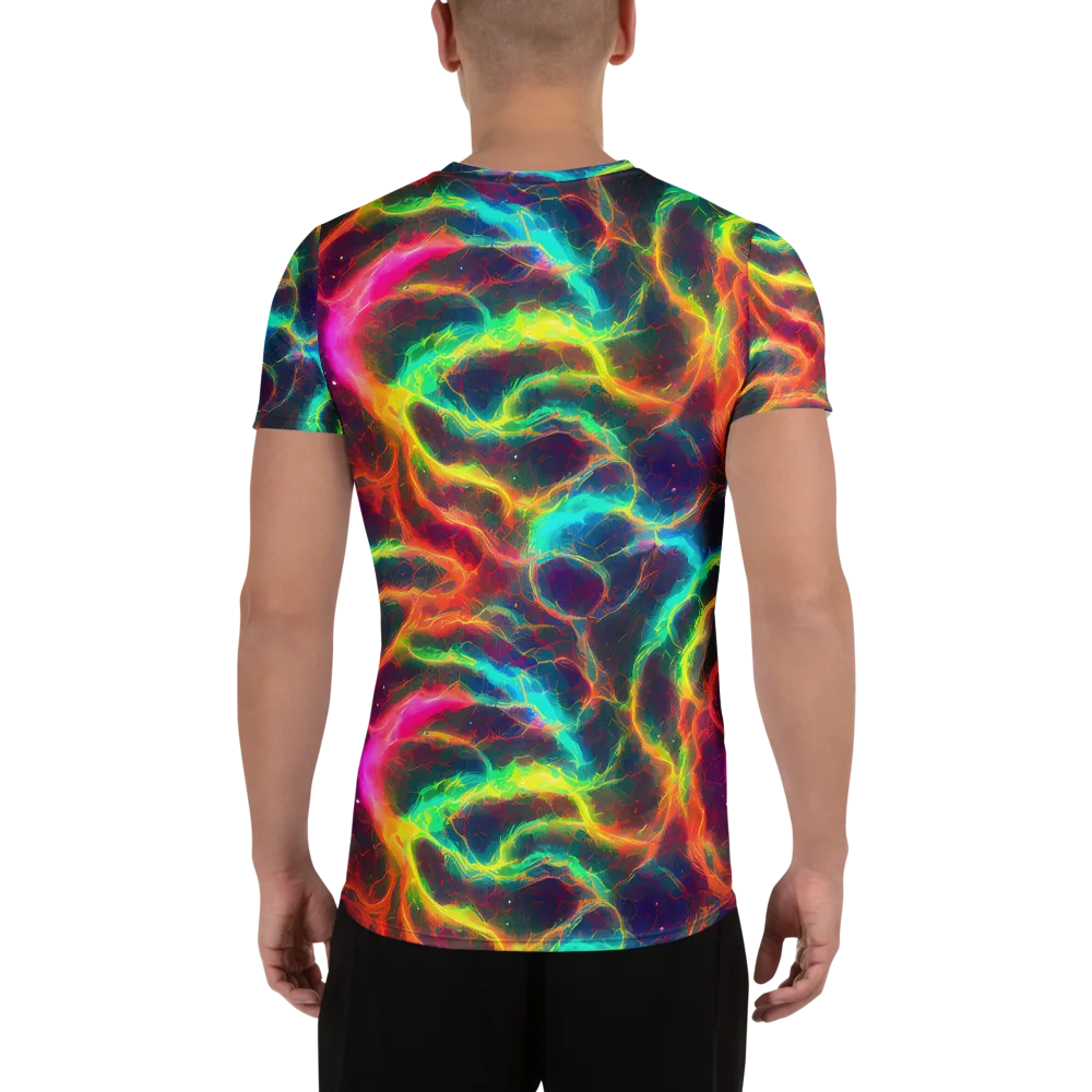 Hypercolor Tides on Men's Athletic T-Shirt — Back