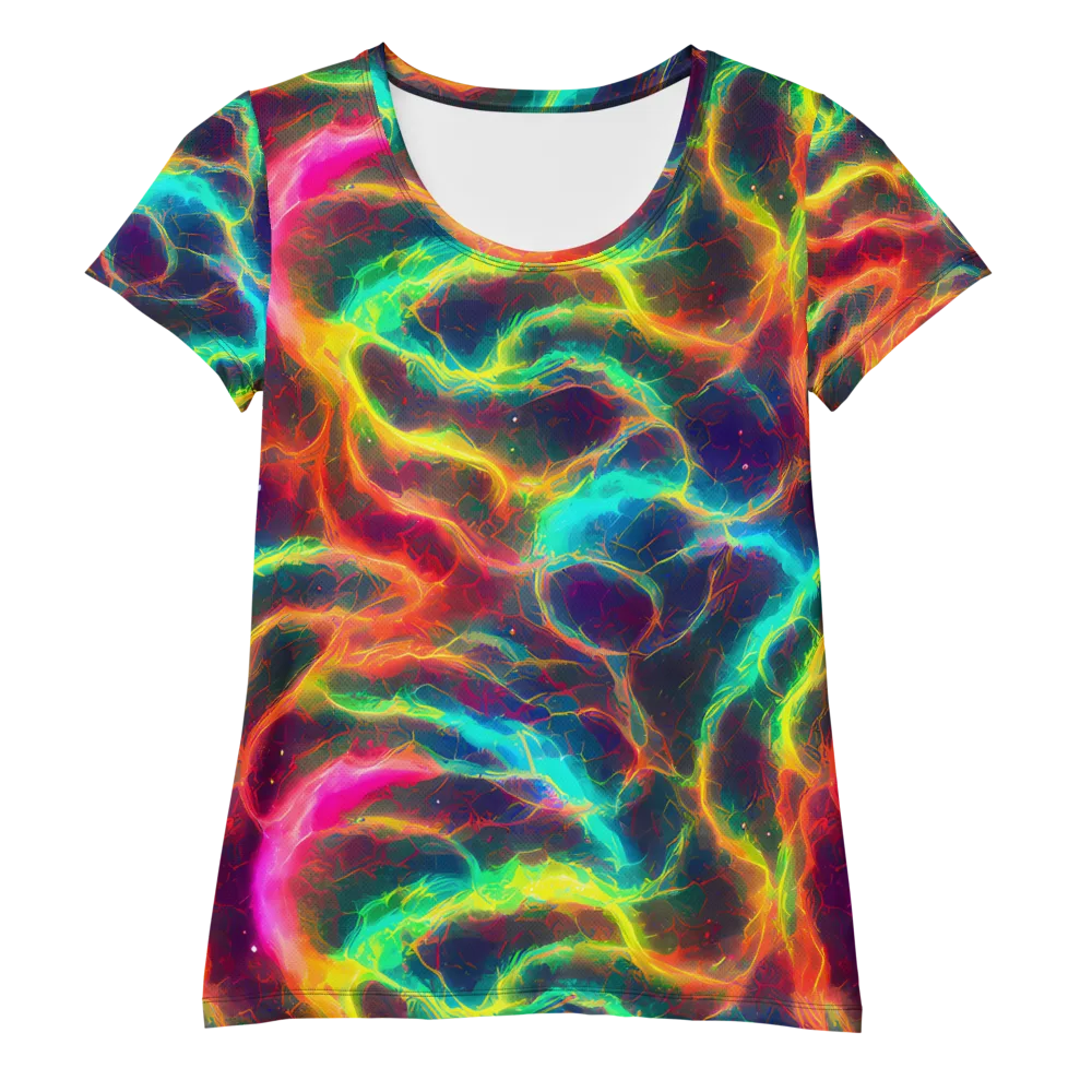 Hypercolor Tides on Women's Athletic T-Shirt — Front