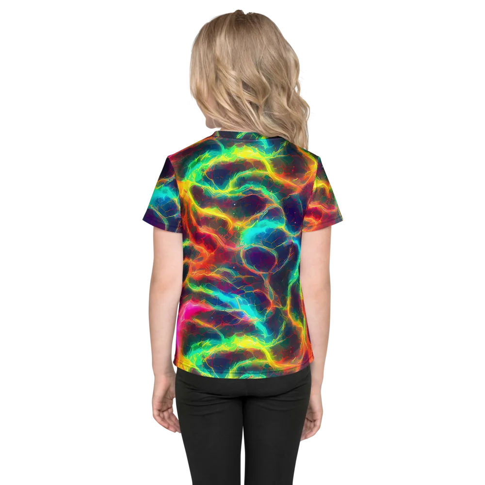Hypercolor Tides on Kids Crew Neck T-Shirt — Back
