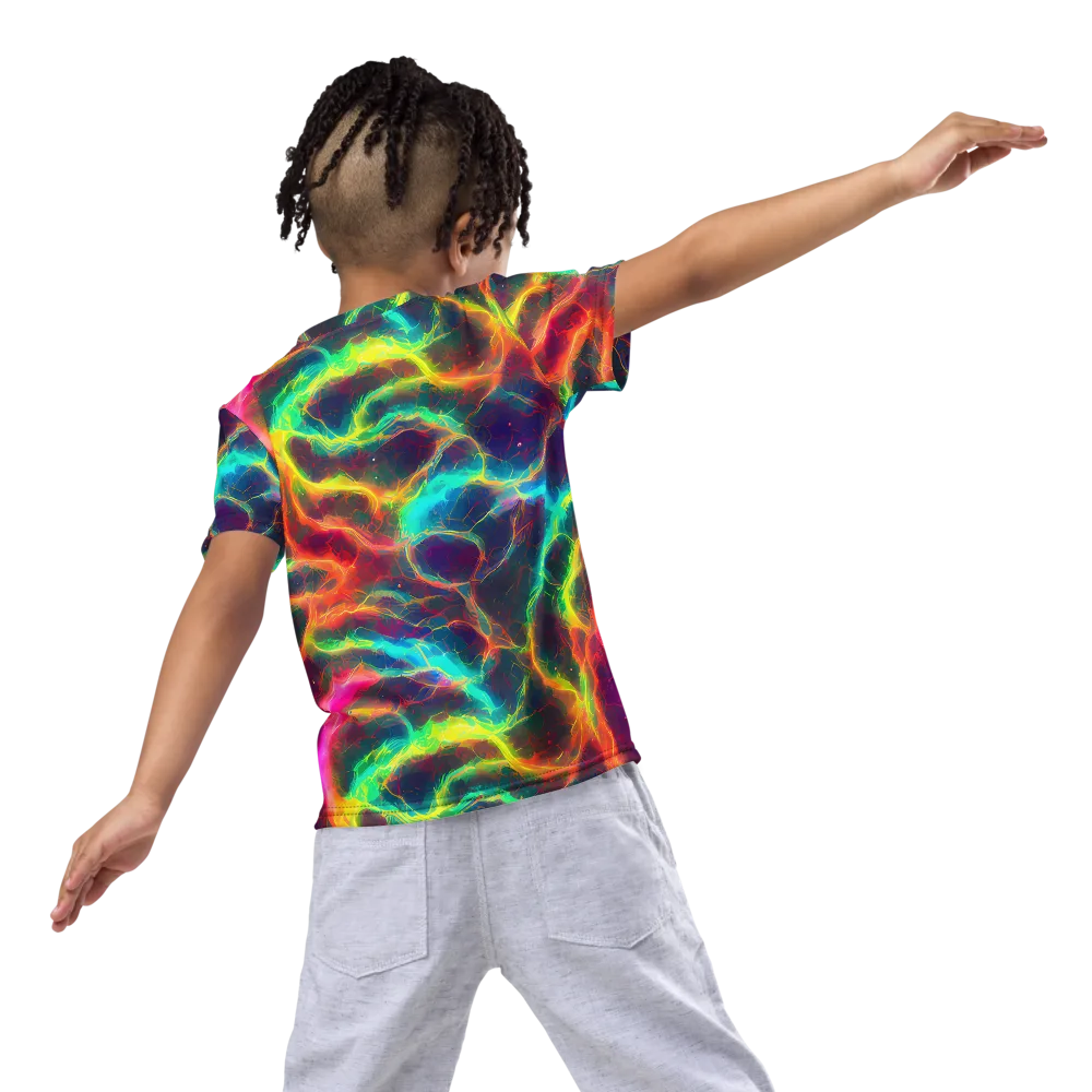 Hypercolor Tides on Kids Crew Neck T-Shirt — Back