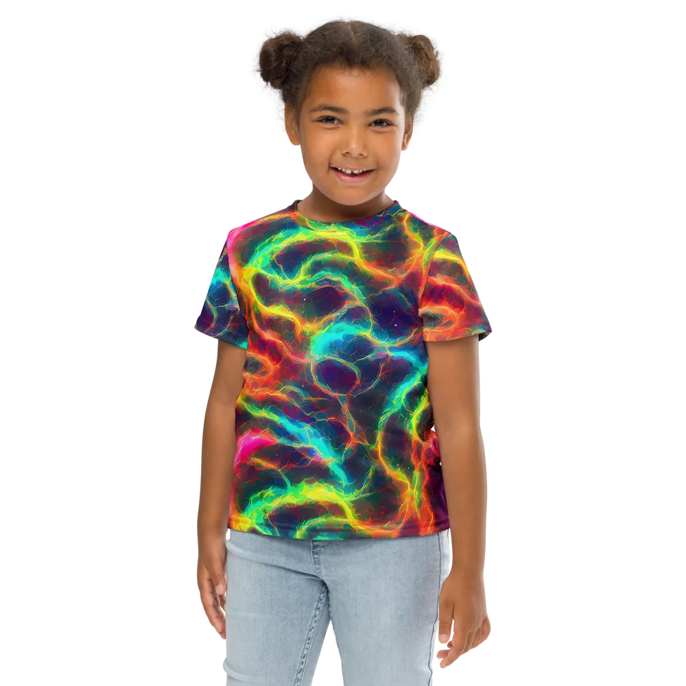 Hypercolor Tides on Kids Crew Neck T-Shirt — Front