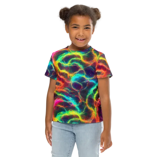 Hypercolor Tides on a Kids Crew Neck T-Shirt