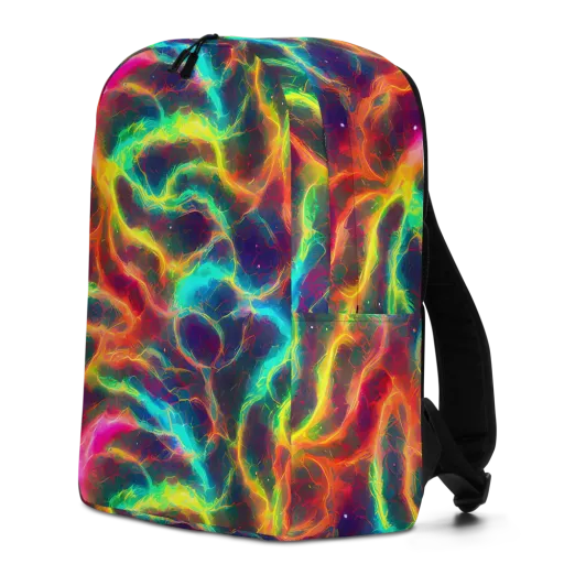 Hypercolor Tides on a Minimalist Backpack