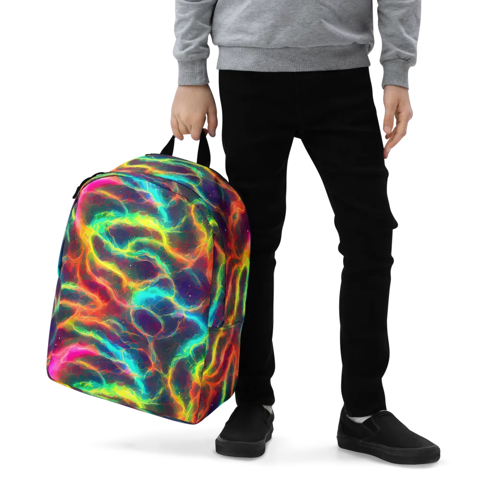 Hypercolor Tides on Minimalist Backpack — Zoomed-in