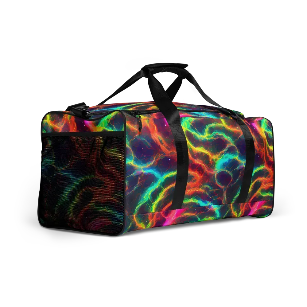 Hypercolor Tides on Duffle Bag — Right Front