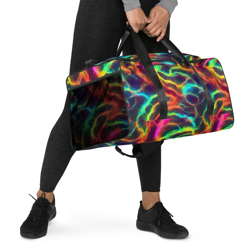 Hypercolor Tides on Duffle Bag — Right Front