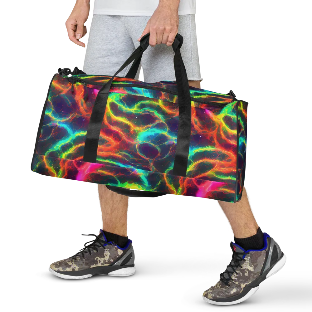 Hypercolor Tides on Duffle Bag — Front