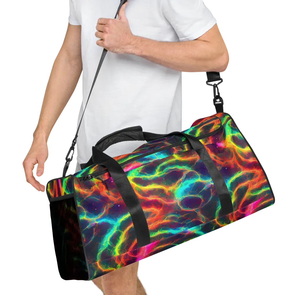 Hypercolor Tides on Duffle Bag — Right Front