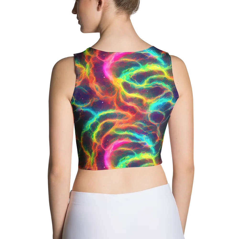 Hypercolor Tides on Crop Top — Back
