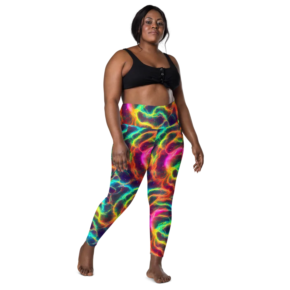 Hypercolor Tides on Leggings with Pockets — Front